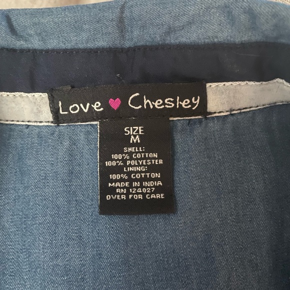 Love Chelsey Denim and White Hi-Low Dress - Picture 5 of 5